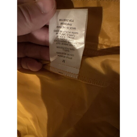 Ci Sono Women’s Medium Yellow Rain Jacket Windbreaker Lightweight Mustard Zipper - Picture 8 of 12